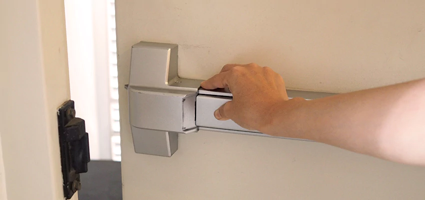 Roller Gate Panic Bar Installation in South Monrovia Island, California